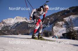 12.12.2014, Hochfilzen, Austria (AUT): Simon Eder (AUT) - IBU world cup biathlon, sprint men, Hochfilzen (AUT). www.nordicfocus.com. © Manzoni/NordicFocus. Every downloaded picture is fee-liable.