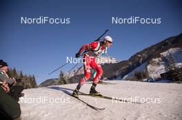 12.12.2014, Hochfilzen, Austria (AUT): Alexander Os (NOR) - IBU world cup biathlon, sprint men, Hochfilzen (AUT). www.nordicfocus.com. © Manzoni/NordicFocus. Every downloaded picture is fee-liable.