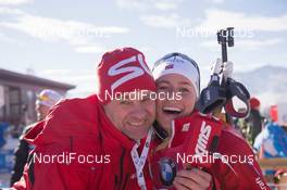 12.12.2014, Hochfilzen, Austria (AUT): Tiril Eckhoff (NOR) - IBU world cup biathlon, sprint women, Hochfilzen (AUT). www.nordicfocus.com. © Manzoni/NordicFocus. Every downloaded picture is fee-liable.