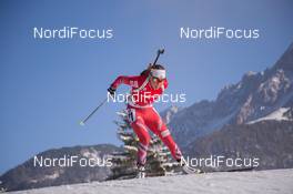 12.12.2014, Hochfilzen, Austria (AUT): Elise Ringen (NOR) - IBU world cup biathlon, sprint women, Hochfilzen (AUT). www.nordicfocus.com. © Manzoni/NordicFocus. Every downloaded picture is fee-liable.