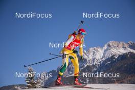 12.12.2014, Hochfilzen, Austria (AUT): Natalija Kocergina (BUL)  - IBU world cup biathlon, sprint women, Hochfilzen (AUT). www.nordicfocus.com. © Manzoni/NordicFocus. Every downloaded picture is fee-liable.