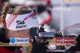 12.12.2014, Hochfilzen, Austria (AUT): Fanny Welle-Strand Horn (NOR) - IBU world cup biathlon, sprint women, Hochfilzen (AUT). www.nordicfocus.com. © Manzoni/NordicFocus. Every downloaded picture is fee-liable.