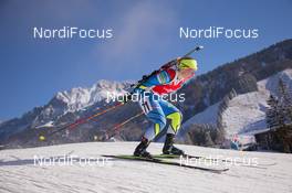 12.12.2014, Hochfilzen, Austria (AUT): Kadri Lehtla (EST) - IBU world cup biathlon, sprint women, Hochfilzen (AUT). www.nordicfocus.com. © Manzoni/NordicFocus. Every downloaded picture is fee-liable.
