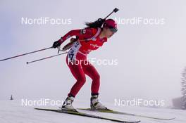 12.12.2014, Hochfilzen, Austria (AUT): Fuyuko Suzuki (JPN) - IBU world cup biathlon, sprint women, Hochfilzen (AUT). www.nordicfocus.com. © Manzoni/NordicFocus. Every downloaded picture is fee-liable.