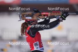 12.12.2014, Hochfilzen, Austria (AUT): Lena Haecki (SUI) - IBU world cup biathlon, sprint women, Hochfilzen (AUT). www.nordicfocus.com. © Manzoni/NordicFocus. Every downloaded picture is fee-liable.