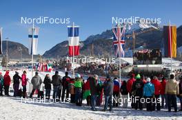 12.12.2014, Hochfilzen, Austria (AUT): Event Feature: Overview over the biathlon stadium - IBU world cup biathlon, sprint women, Hochfilzen (AUT). www.nordicfocus.com. © Manzoni/NordicFocus. Every downloaded picture is fee-liable.