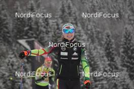 10.12.2014, Hochfilzen, Austria (AUT): Darya Domracheva (BLR) - IBU world cup biathlon, training, Hochfilzen (AUT). www.nordicfocus.com. © Manzoni/NordicFocus. Every downloaded picture is fee-liable.