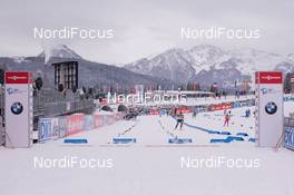 10.12.2014, Hochfilzen, Austria (AUT): Event Feature: The finish area - IBU world cup biathlon, training, Hochfilzen (AUT). www.nordicfocus.com. © Manzoni/NordicFocus. Every downloaded picture is fee-liable.
