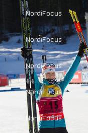 20.12.2014, Pokljuka, Slovenia (SLO): Kaisa Maekaeraeinen (FIN)  - IBU world cup biathlon, pursuit women, Pokljuka (SLO). www.nordicfocus.com. © Manzoni/NordicFocus. Every downloaded picture is fee-liable.