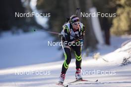 20.12.2014, Pokljuka, Slovenia (SLO): Anais Bescond (FRA)  - IBU world cup biathlon, pursuit women, Pokljuka (SLO). www.nordicfocus.com. © Manzoni/NordicFocus. Every downloaded picture is fee-liable.