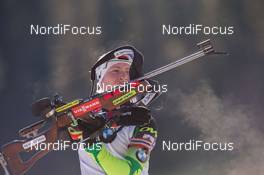 20.12.2014, Pokljuka, Slovenia (SLO): Darya Domracheva (BLR)  - IBU world cup biathlon, pursuit women, Pokljuka (SLO). www.nordicfocus.com. © Manzoni/NordicFocus. Every downloaded picture is fee-liable.
