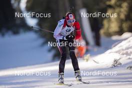 20.12.2014, Pokljuka, Slovenia (SLO): Megan Heinicke (CAN)  - IBU world cup biathlon, pursuit women, Pokljuka (SLO). www.nordicfocus.com. © Manzoni/NordicFocus. Every downloaded picture is fee-liable.