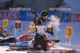 19.12.2014, Pokljuka, Slovenia (SLO): Jean Guillaume Beatrix (FRA) - IBU world cup biathlon, sprint men, Pokljuka (SLO). www.nordicfocus.com. © Manzoni/NordicFocus. Every downloaded picture is fee-liable.