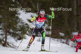 18.12.2014, Pokljuka, Slovenia (SLO): Nadia Pisareva (BLR) - IBU world cup biathlon, sprint women, Pokljuka (SLO). www.nordicfocus.com. © Manzoni/NordicFocus. Every downloaded picture is fee-liable.