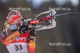 18.12.2014, Pokljuka, Slovenia (SLO): Franziska Hildebrand (GER) - IBU world cup biathlon, sprint women, Pokljuka (SLO). www.nordicfocus.com. © Manzoni/NordicFocus. Every downloaded picture is fee-liable.