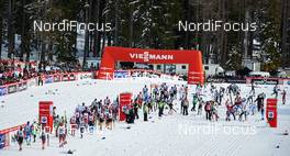 01.01.2014, Lenzerheide, Switzerland (SUI): athletes on the way to the start - FIS world cup cross-country, tour de ski, mass men, Lenzerheide (SUI). www.nordicfocus.com. © Felgenhauer/NordicFocus. Every downloaded picture is fee-liable.