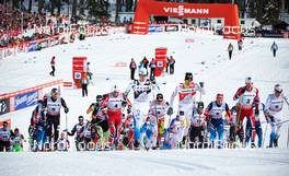 01.01.2014, Lenzerheide, Switzerland (SUI): the men's start - FIS world cup cross-country, tour de ski, mass men, Lenzerheide (SUI). www.nordicfocus.com. © Felgenhauer/NordicFocus. Every downloaded picture is fee-liable.