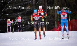 01.01.2014, Lenzerheide, Switzerland (SUI): Stefanie Boehler (GER), Riitta-Liisa Roponen (FIN), (l-r) - FIS world cup cross-country, tour de ski, mass women, Lenzerheide (SUI). www.nordicfocus.com. © Felgenhauer/NordicFocus. Every downloaded picture is fee-liable.