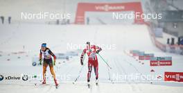 04.01.2014, Val di Fiemme, Italy (ITA): Stefanie Boehler (GER), Astrid Uhrenholdt Jacobsen (NOR), (l-r) - FIS world cup cross-country, tour de ski, 5km women, Val di Fiemme (ITA). www.nordicfocus.com. © Felgenhauer/NordicFocus. Every downloaded picture is fee-liable.