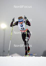 04.01.2014, Val di Fiemme, Italy (ITA): Jessica Diggins (USA) - FIS world cup cross-country, tour de ski, 5km women, Val di Fiemme (ITA). www.nordicfocus.com. © Felgenhauer/NordicFocus. Every downloaded picture is fee-liable.