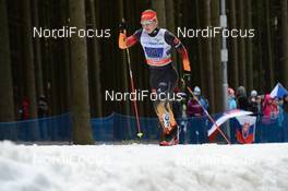 12.01.2014, Nove Mesto, Czech Republic (CZE): Lucia Anger (GER) - FIS world cup cross-country, team sprint, Nove Mesto (CZE). www.nordicfocus.com. © Rauschendorfer/NordicFocus. Every downloaded picture is fee-liable.