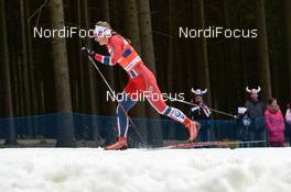12.01.2014, Nove Mesto, Czech Republic (CZE): Ingvild Flugstad Oestberg (NOR) - FIS world cup cross-country, team sprint, Nove Mesto (CZE). www.nordicfocus.com. © Rauschendorfer/NordicFocus. Every downloaded picture is fee-liable.