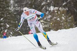 01.02.2014, Toblach, Italy (ITA): Daniel Rickardsson (SWE) - FIS world cup cross-country, 15km men, Toblach (ITA). www.nordicfocus.com. © Manzoni/NordicFocus. Every downloaded picture is fee-liable.