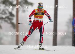 02.03.2014, Lahti, Finland (FIN): Therese Johaug (NOR), Fischer, Swix, Rottefella - FIS world cup cross-country, 10km women, Lahti (FIN). www.nordicfocus.com. © Laiho/NordicFocus. Every downloaded picture is fee-liable.