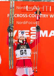 02.03.2014, Lahti, Finland (FIN): Marit Bjoergen (NOR), Fischer, Swix, Rottefella - FIS world cup cross-country, 10km women, Lahti (FIN). www.nordicfocus.com. © Laiho/NordicFocus. Every downloaded picture is fee-liable.