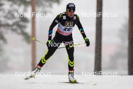 02.03.2014, Lahti, Finland (FIN): Coraline Hugue (FRA), Fischer, One Way, Rottefella  - FIS world cup cross-country, 10km women, Lahti (FIN). www.nordicfocus.com. © Laiho/NordicFocus. Every downloaded picture is fee-liable.