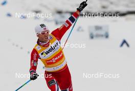 02.03.2014, Lahti, Finland (FIN): Martin Johnsrud Sundby (NOR), Fischer, KV+, Rottefella, Swix - FIS world cup cross-country, 15km men, Lahti (FIN). www.nordicfocus.com. © Laiho/NordicFocus. Every downloaded picture is fee-liable.