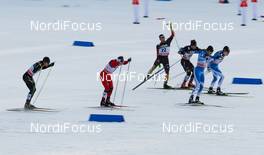 01.03.2014, Lahti, Finland (FIN): Sebastian Eisenlauer (GER), Fischer, One Way, Rottefella, Adidas nearly falling - FIS world cup cross-country, individual sprint, Lahti (FIN). www.nordicfocus.com. © Laiho/NordicFocus. Every downloaded picture is fee-liable.