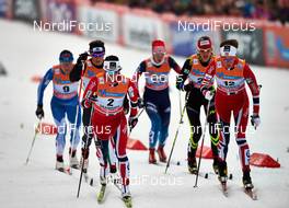 05.03.2014, Drammen, Norway (NOR): Marit Bjoergen (NOR), Kathrine Rolsted Harsem (NOR), (l-r) - FIS world cup cross-country, individual sprint, Drammen (NOR). www.nordicfocus.com. © Felgenhauer/NordicFocus. Every downloaded picture is fee-liable.