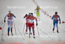 05.03.2014, Drammen, Norway (NOR): Stina Nilsson (SWE), Marit Bjoergen (NOR), Krista Lahteenmaki (FIN), (l-r) - FIS world cup cross-country, individual sprint, Drammen (NOR). www.nordicfocus.com. © Felgenhauer/NordicFocus. Every downloaded picture is fee-liable.