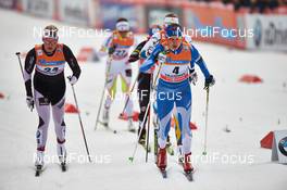 05.03.2014, Drammen, Norway (NOR): Mari Eide (NOR), Mona-Lisa Malvalehto (FIN), (l-r) - FIS world cup cross-country, individual sprint, Drammen (NOR). www.nordicfocus.com. © Felgenhauer/NordicFocus. Every downloaded picture is fee-liable.