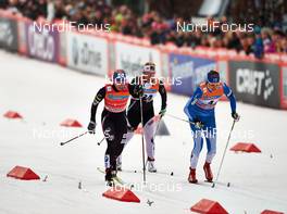 05.03.2014, Drammen, Norway (NOR): Kikkan Randall (USA), Mona-Lisa Malvalehto (FIN), (l-r) - FIS world cup cross-country, individual sprint, Drammen (NOR). www.nordicfocus.com. © Felgenhauer/NordicFocus. Every downloaded picture is fee-liable.