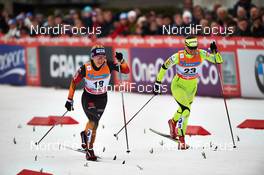 05.03.2014, Drammen, Norway (NOR): Sandra Ringwald (GER), Vesna Fabjan (SLO), (l-r) - FIS world cup cross-country, individual sprint, Drammen (NOR). www.nordicfocus.com. © Felgenhauer/NordicFocus. Every downloaded picture is fee-liable.