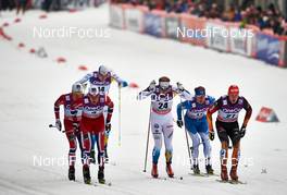 05.03.2014, Drammen, Norway (NOR): Ola Vigen Hattestad (NOR), Anton Karlsson (SWE), Anssi Pentsinen (FIN), Lennart Metz (GER), (l-r) - FIS world cup cross-country, individual sprint, Drammen (NOR). www.nordicfocus.com. © Felgenhauer/NordicFocus. Every downloaded picture is fee-liable.