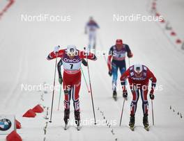 05.03.2014, Drammen, Norway (NOR): Paal Golberg (NOR), Ola Vigen Hattestad (NOR), (l-r) - FIS world cup cross-country, individual sprint, Drammen (NOR). www.nordicfocus.com. © Felgenhauer/NordicFocus. Every downloaded picture is fee-liable.