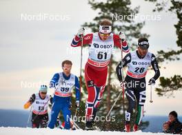 08.03.2014, Oslo, Norway (NOR): Tim Tscharnke (GER), Oeyvind Moen Fjeld (DAN), Sindre Bjoernestad Skar (NOR), Mattia Pellegrin (ITA), (l-r) - FIS world cup cross-country, mass men, Oslo (NOR). www.nordicfocus.com. © Felgenhauer/NordicFocus. Every downloaded picture is fee-liable.