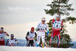 08.03.2014, Oslo, Norway (NOR): Noah Hoffman (USA), Jens Eriksson (SWE), Sjur Roethe (NOR), (l-r) - FIS world cup cross-country, mass men, Oslo (NOR). www.nordicfocus.com. © Felgenhauer/NordicFocus. Every downloaded picture is fee-liable.