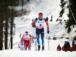 08.03.2014, Oslo, Norway (NOR): Simen Haakon Oestensen (NOR), Stanislav Volzhentsev (RUS), (l-r) - FIS world cup cross-country, mass men, Oslo (NOR). www.nordicfocus.com. © Felgenhauer/NordicFocus. Every downloaded picture is fee-liable.