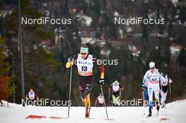 08.03.2014, Oslo, Norway (NOR): Tim Tscharnke (GER), Simon Andersson (SWE), (l-r) - FIS world cup cross-country, mass men, Oslo (NOR). www.nordicfocus.com. © Felgenhauer/NordicFocus. Every downloaded picture is fee-liable.