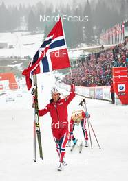 09.03.2014, Oslo, Norway (NOR): Marit Bjoergen (NOR), Therese Johaug (NOR), (l-r) - FIS world cup cross-country, mass women, Oslo (NOR). www.nordicfocus.com. © Felgenhauer/NordicFocus. Every downloaded picture is fee-liable.