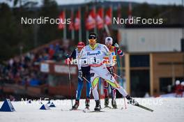 16.03.2014, Falun, Sweden (SWE): Alexander Legkov (RUS), Alex Harvey (CAN), Martin Johnsrud Sundby (NOR), (l-r) - FIS world cup cross-country, 15km men handicap start, Falun (SWE). www.nordicfocus.com. © Felgenhauer/NordicFocus. Every downloaded picture is fee-liable.