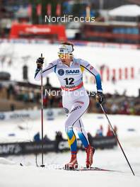 14.03.2014, Falun, Sweden (SWE): Sara Lindborg (SWE) - FIS world cup cross-country, individual sprint, Falun (SWE). www.nordicfocus.com. © Felgenhauer/NordicFocus. Every downloaded picture is fee-liable.