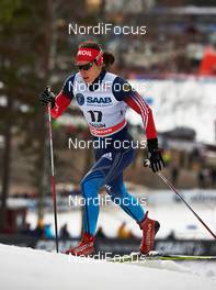 14.03.2014, Falun, Sweden (SWE): Yulia Tchekaleva (RUS) - FIS world cup cross-country, individual sprint, Falun (SWE). www.nordicfocus.com. © Felgenhauer/NordicFocus. Every downloaded picture is fee-liable.