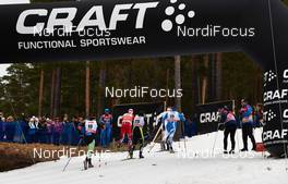 14.03.2014, Falun, Sweden (SWE): Martin Jaks (CZE), Ola Vigen Hattestad (NOR), Maurice Manificat (FRA), Martti Jylhae (FIN), (l-r) - FIS world cup cross-country, individual sprint, Falun (SWE). www.nordicfocus.com. © Felgenhauer/NordicFocus. Every downloaded picture is fee-liable.
