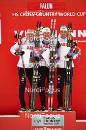 14.03.2014, Falun, Sweden (SWE): Emil Joensson (SWE), Teodor Peterson (SWE), Calle Halfvarsson (SWE), (l-r) - FIS world cup cross-country, individual sprint, Falun (SWE). www.nordicfocus.com. © Felgenhauer/NordicFocus. Every downloaded picture is fee-liable.