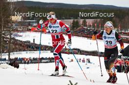 14.03.2014, Falun, Sweden (SWE): Astrid Uhrenholdt Jacobsen (NOR), Sandra Ringwald (GER), (l-r) - FIS world cup cross-country, individual sprint, Falun (SWE). www.nordicfocus.com. © Felgenhauer/NordicFocus. Every downloaded picture is fee-liable.
